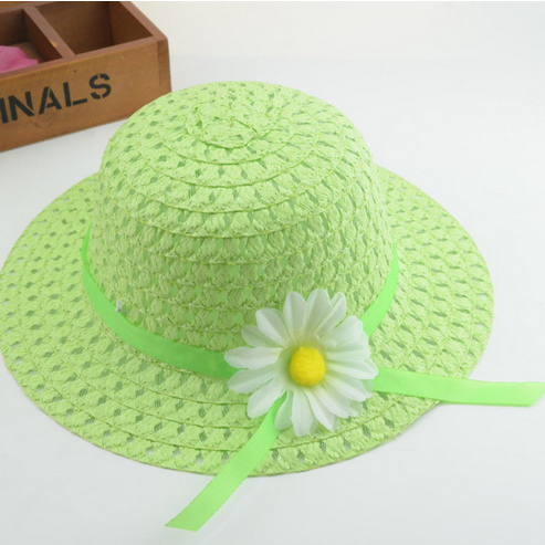 Wholesale Kids Sunflower Straw Hat